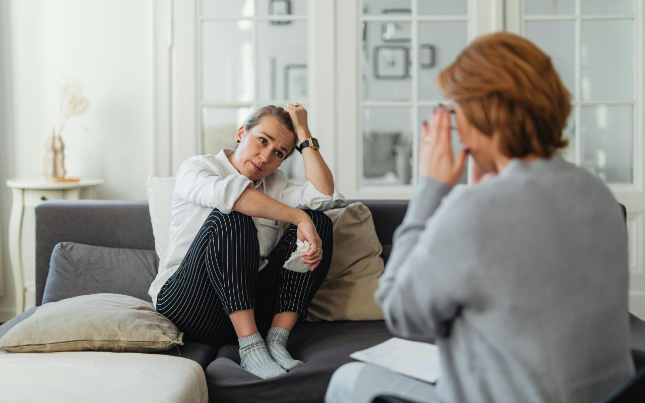Psihoterapija između pacijenta i doktora.